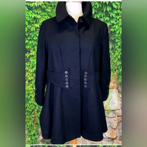 BETSEY JOHNSON Wool Blend Coat, 2X